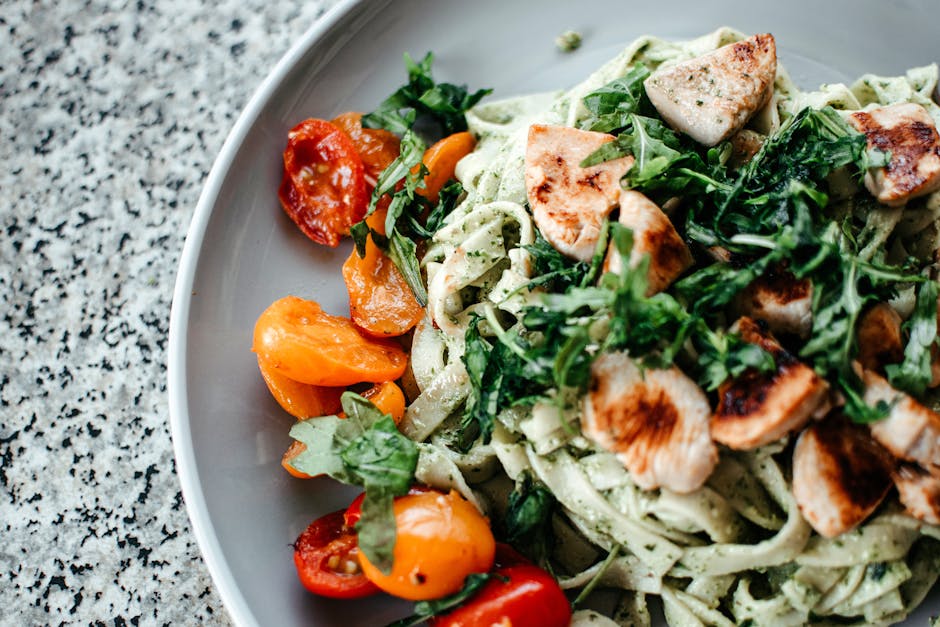 Piatto gourmet di pasta fresca