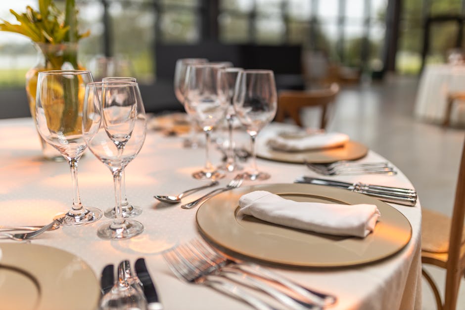 Elegante sala di un ristorante di alta cucina
